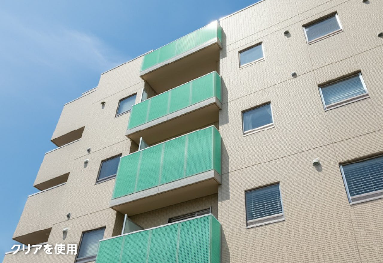 マンションの手すりに「OG4025」を使用した事例