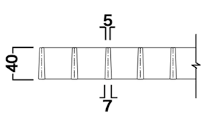 FRPグレーチングの表・裏