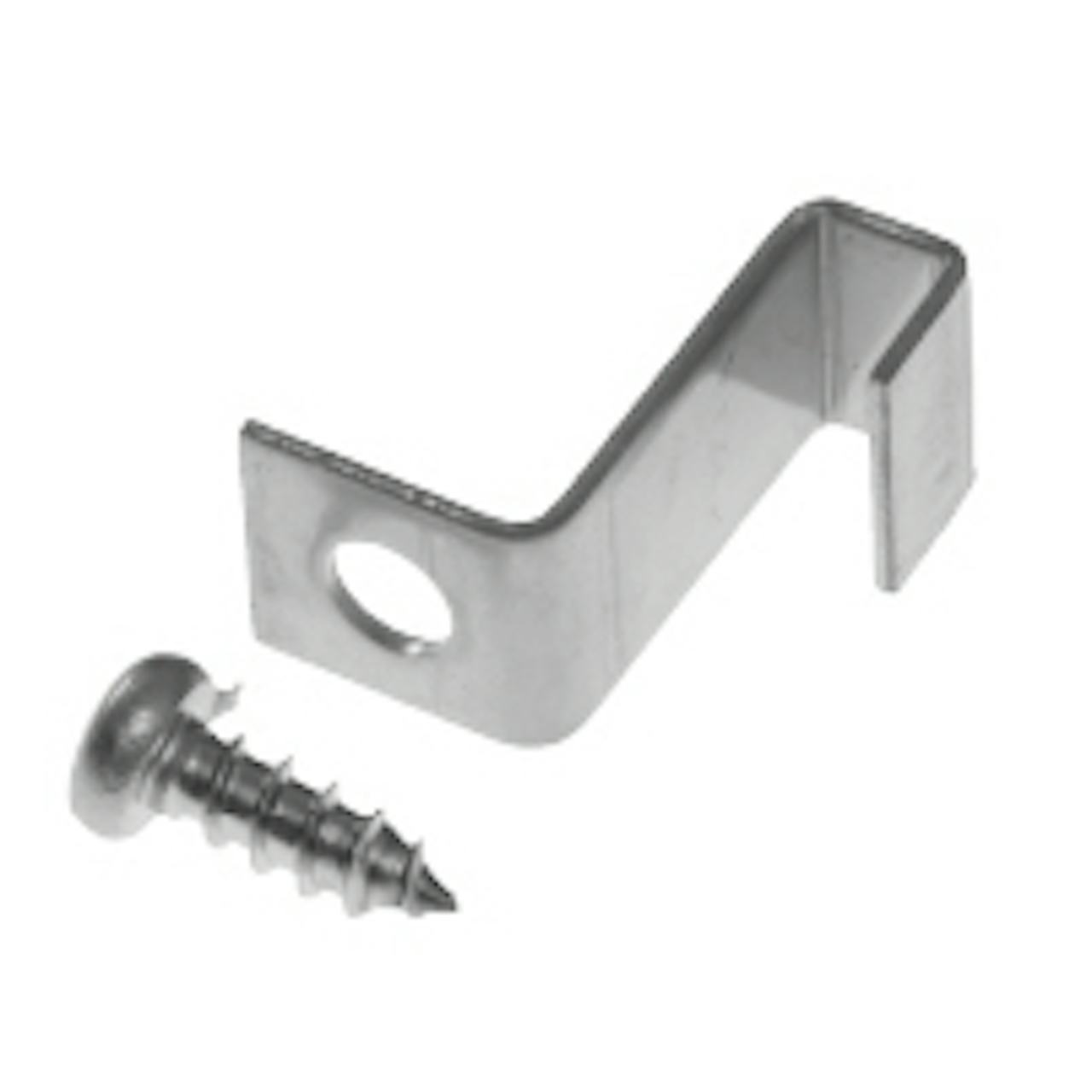 25ミリ厚のFRPグレーチング(マス目25×100ミリ、40ミリ角)専用固定金具「25H-3」