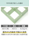 frpを格子状にした「グレーチング OG8040」は、階段や足場など幅広く採用されている建材